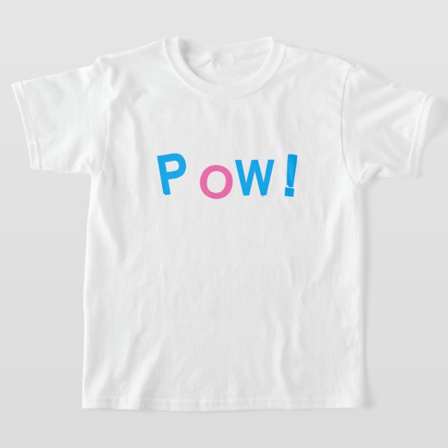 T-shirt Typographie de style BD POW! (Poser)