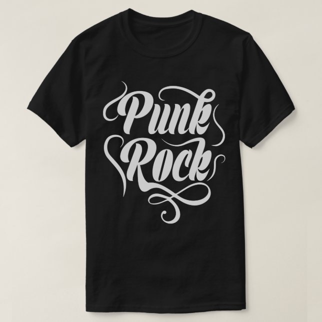 T-shirt typographie de texte punkrock (Design devant)