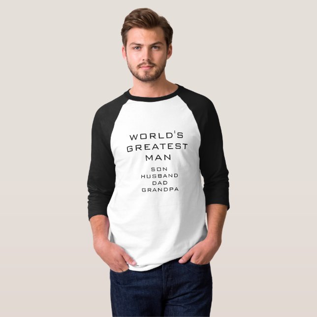 T-shirt Typographie de texte simple (Devant entier)