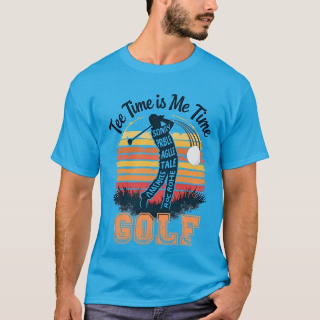 T-shirt Typographie de tournevis de golf - Design de golfe (Devant)