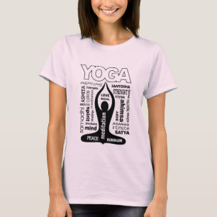 T-shirt Typographie de yoga
