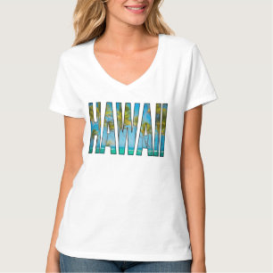 T-shirt Typographie des palmiers hawaïens tropicaux