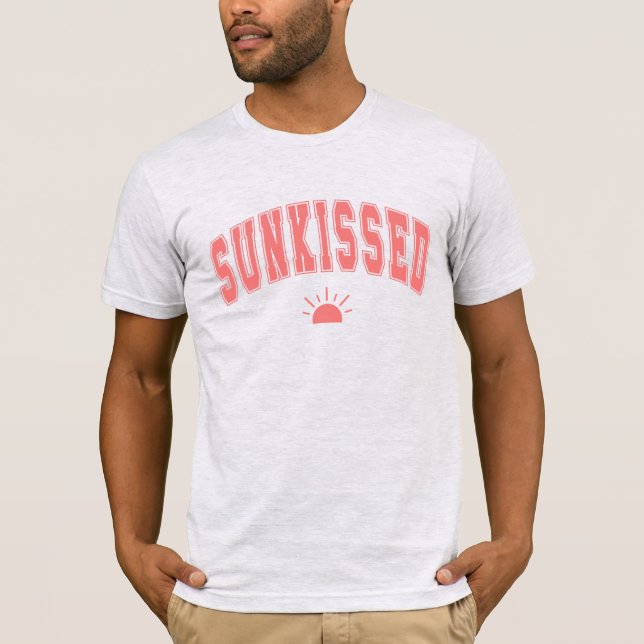 T-shirt Typographie d'été Sunkissed Varsity (Devant)