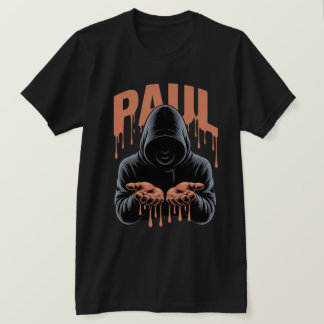 T-shirt Typographie "DOULEUR" à effet goutte Edgy