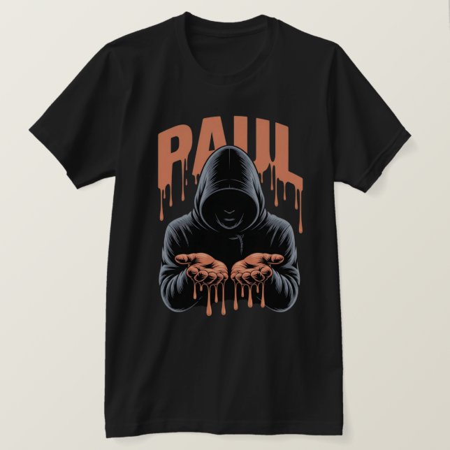 T-shirt Typographie "DOULEUR" à effet goutte Edgy (Design devant)