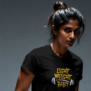 T-shirt Typographie drôle de gym pour bébé léger