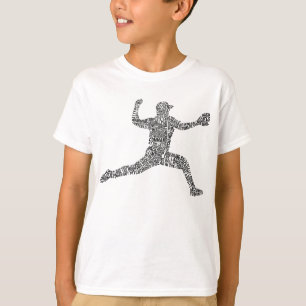 T-shirt Typographie du baseball