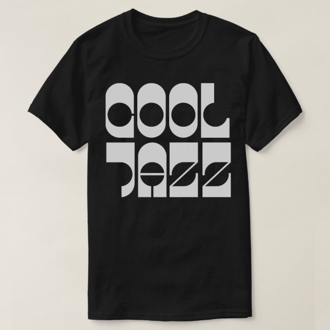 T-shirt Typographie du jazz cool (Design devant)