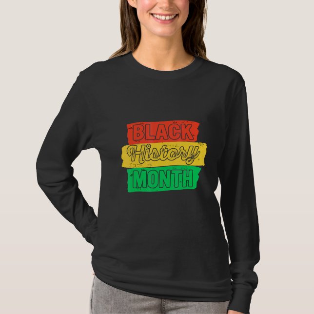 T-shirt Typographie du mois de l'histoire noire 1 (Devant)