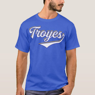 T-shirt Typographie du sport Vintage de Troyes France
