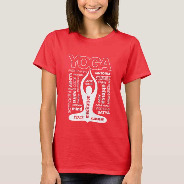 T-shirt Typographie du yoga (Devant)