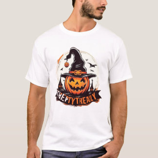 T-shirt Typographie Et Graphisme De La Journée D'Halloween