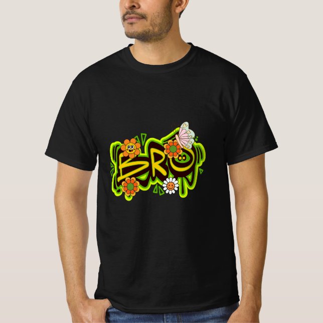 T-shirt Typographie Good Vibes (Devant)