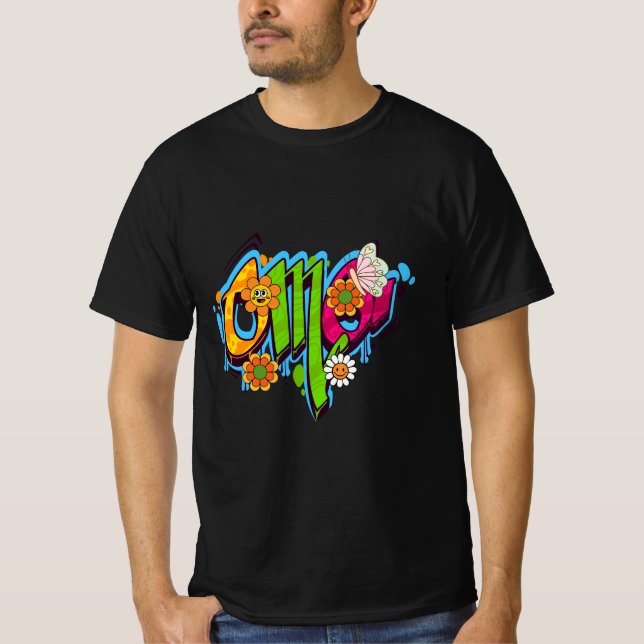 T-shirt Typographie Good Vibes (Devant)