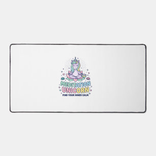 T-Shirt Typographie Gras Licorne Méditation Licorn