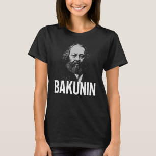 T-shirt Typographie Gras Portrait de Bakounine