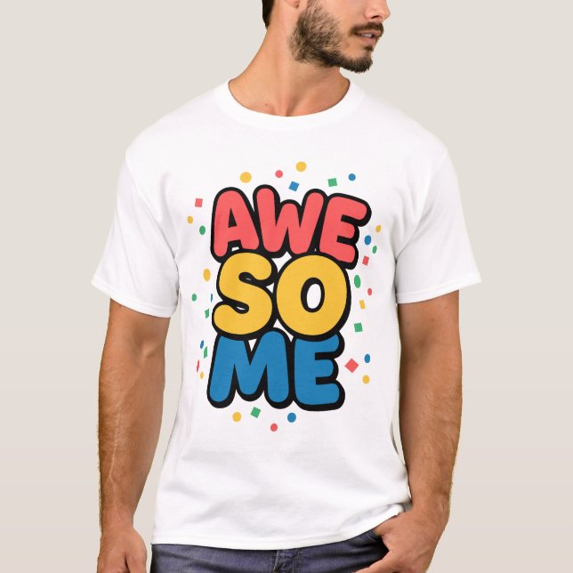 T-shirt Typographie Incroyable Rétro Groovy 70s Esthétique (Devant)