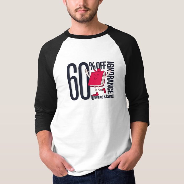 T-shirt Typographie Intelligente Homme Basic 3/4 Manches R (Devant)