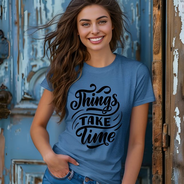 T-shirt Typographie moderne noir blanc (Créateur téléchargé)