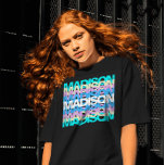 T-shirt Typographie moderne | Nom personnalisé Pastel Holo<br><div class="desc">Découvrez notre Typographie Moderne Pastel Cute T-Shirt, la solution idéale pour tous ceux qui cherchent à express leur style unique d'une manière amusante et à la mode! Cette adorable tee présente un design de typographie moderne et tendance qui ne manquera pas de tourner les têtes, tandis que les teintes pastel...</div>