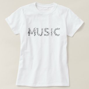 T-shirt Typographie musicale
