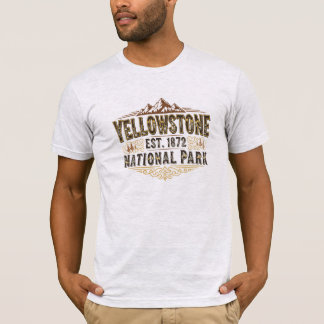 T-shirt Typographie patrimoniale de Yellowstone Établ. 187