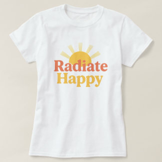 T-shirt Typographie Rétro Radiate Happy Sunshine