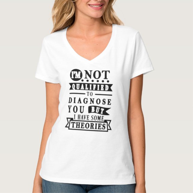 T-shirt Typographie Sarcasique Drôle (Devant)