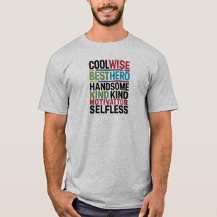T-shirt Typographie simple pour la fête des pères