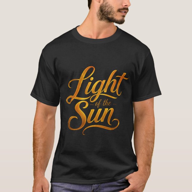 T-Shirt Typographie Soleil Doré (Devant)