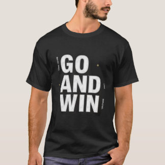 T-shirt Typographie sportive motivante "ALLEZ ET GAGNEZ"