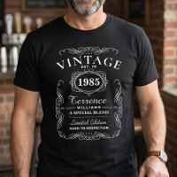 Typographie tendance noir et blanc pour anniversai