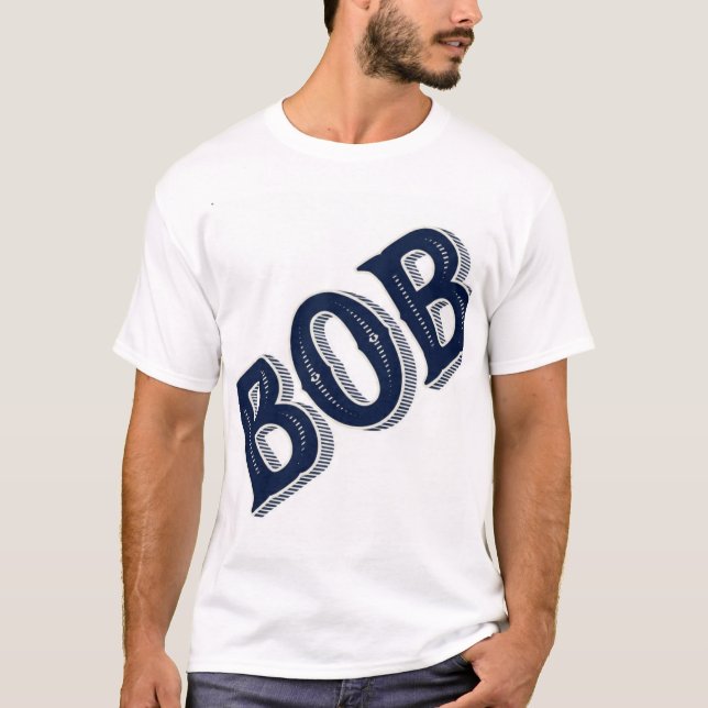 T-shirt Typographie vintage BOB  (Devant)