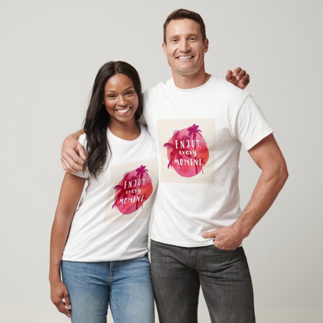 T-shirt typographique avec palmier estival pour pr (Unisexe)
