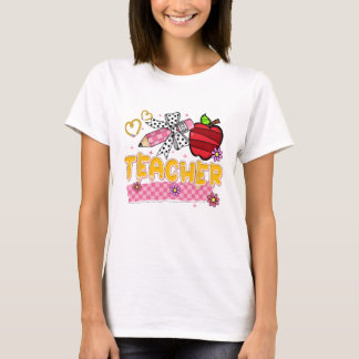 T-shirt typographique coloré et mignon pour enseig