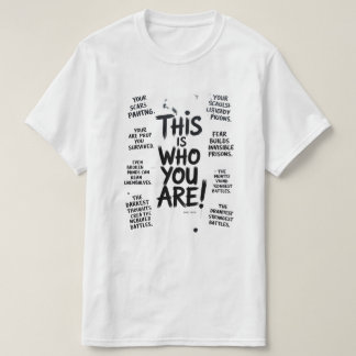 T-shirt typographique pour hommes blanc