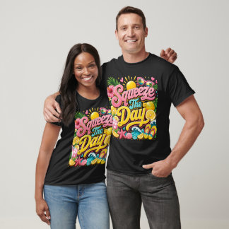 T-shirt typographique Squeeze The Day Summer | Tro