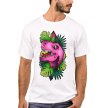 Tyranicorn Pink Dino - Blanc