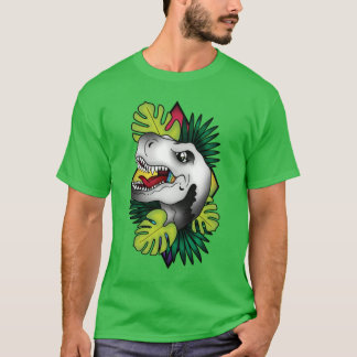 T-shirt Tyranicorn Silver Dino - Vert