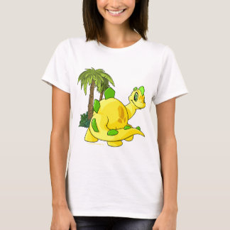 T-shirt Tyrannian Chomby jaune regardant fixement