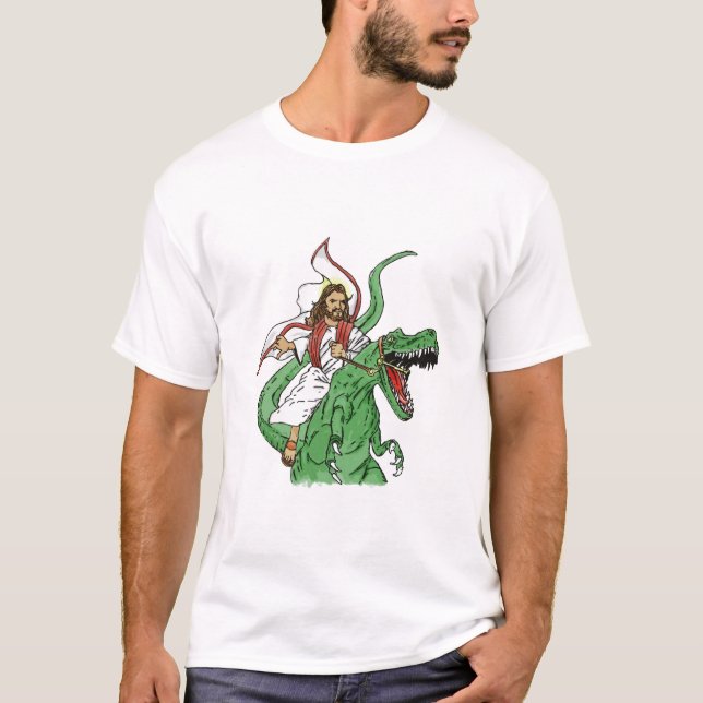 T-shirt Tyrannosaurus Jésus (Devant)