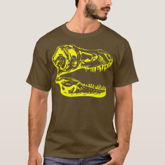 T-shirt Tyrannosaurus Re ( T Re ) Tête de squelette Jaune