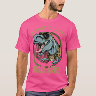 T-shirt Tyrannosaurus Rex Dinosaur Pun Autorisé À Transpor