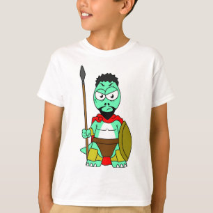 T-shirt Tyrannosaurus Rex Habillé Comme Leonidas.