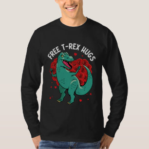 T-shirt Tyrannosaurus Rex Valentine's Dinosaur Boy Girl Di
