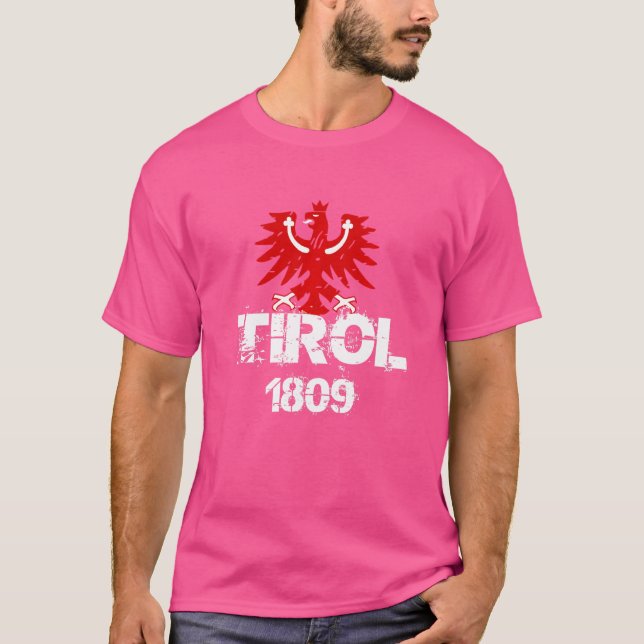 T-shirt Tyrol Tyrol Tyrol Crest 1809 Hommes Femmes Tirol P (Devant)