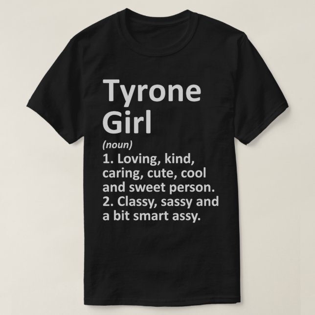 T-shirt TYRONE L PA PENNSYLVANIA Funny City Accueil Racine (Design devant)