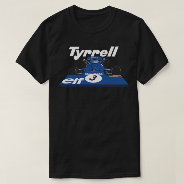 T-shirt Tyrrell 003 F1 (Design devant)