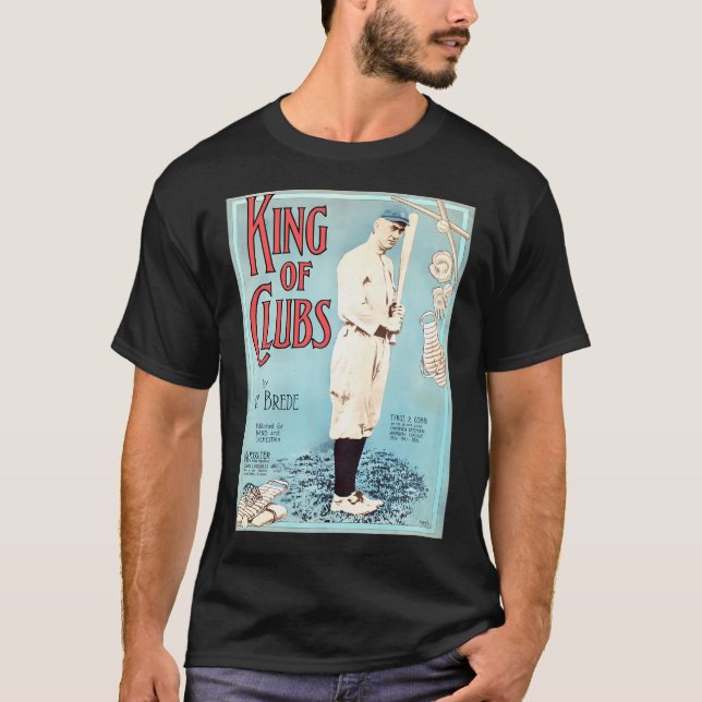 T-shirt Tyrus Cobb. Detroit Champion Batsman (19091911). (Devant)