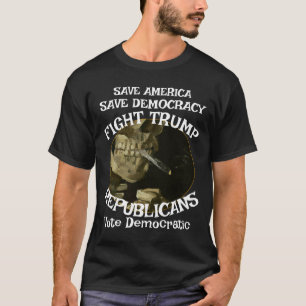 T-shirt Tzar Rue Menteur Trump GOP Congrès Ordre Démocrati